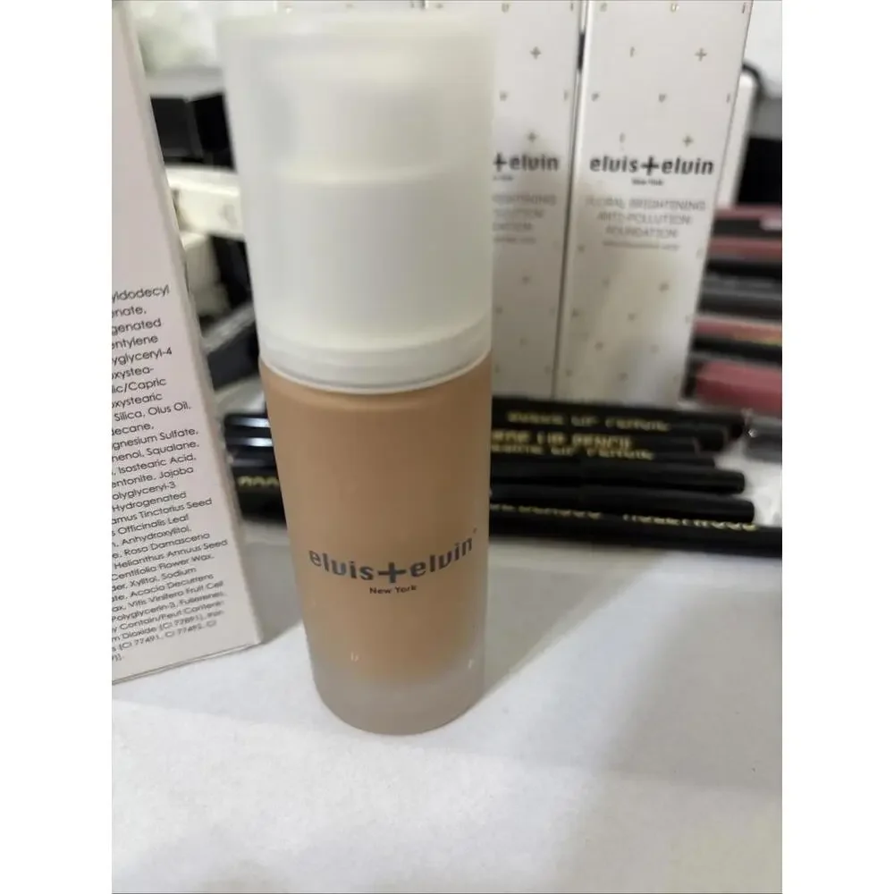 Elvis +‎ Elvin Floral Brightening Anti-Pollution Foundation 1.18 Fl oz/35ml